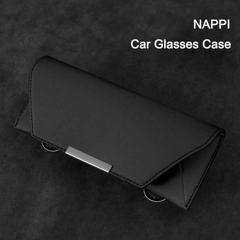 gtxbn6 Premium Leather Sun Visor Glasses Holder For Seat Fr Ibiza 6J Leon Sport Mk2 Mk3 5F Alhambra Leon Ateca Car Interior Accessories