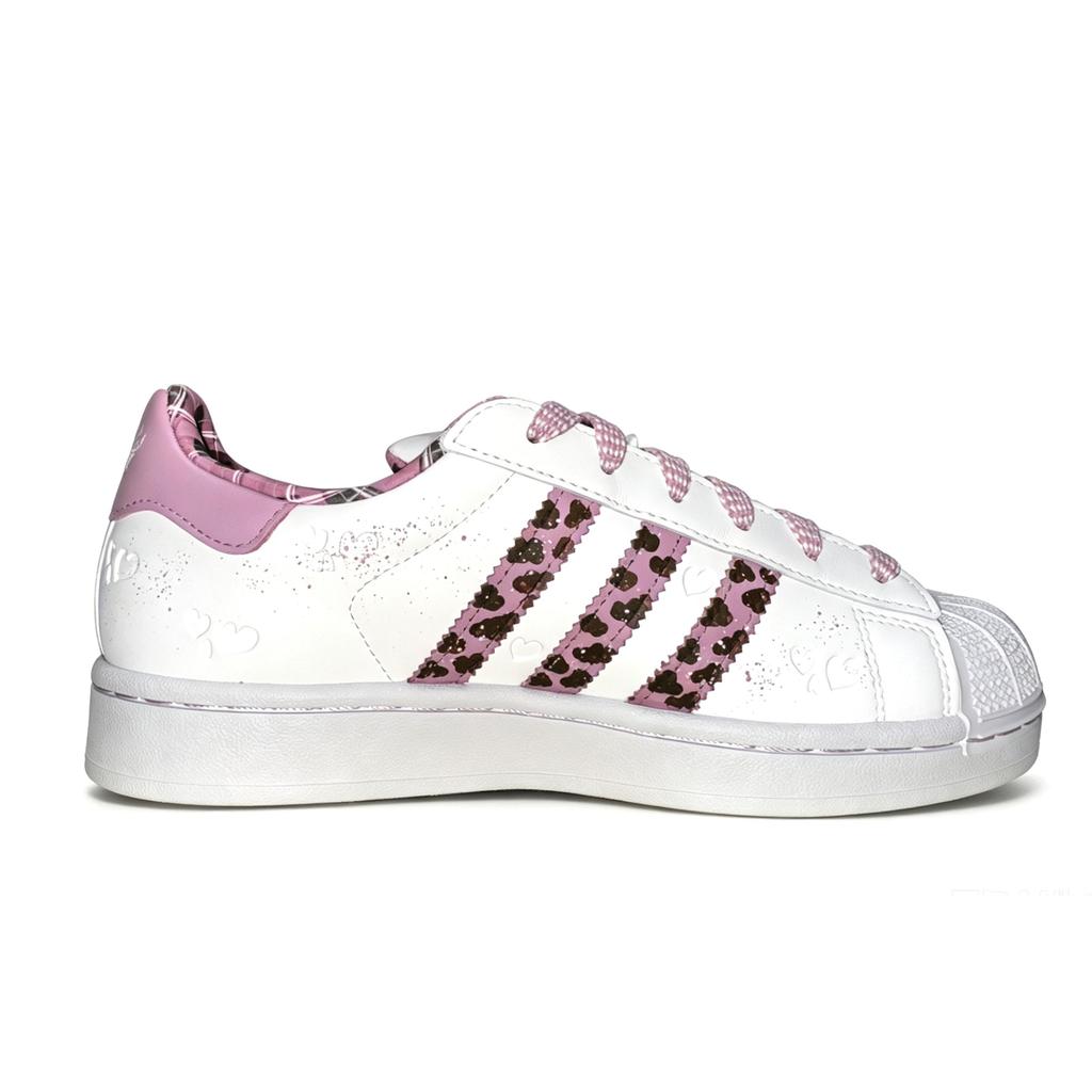 Adidas Originals Superstar 2 Low top Skateboard Shoes Unisex White Purple KZ7157(Team2092-)