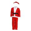 Костюм Деда Мороза для детей Набор Рождественских Костюмов для Детей Карнавальная Одежда с Шапкой для Вечеринки