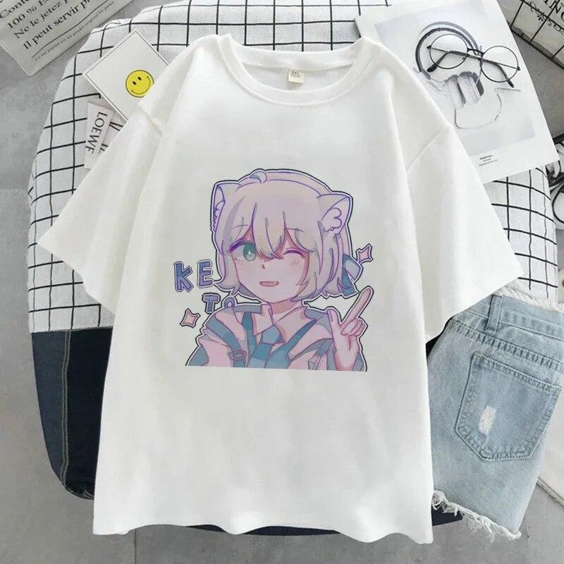 Y2k Harajuku аниме женская футболка свободная футболка большого размера Fe унисекс одежда летний топ с графическим рисунком футболка с рисунком японская уличная одежда