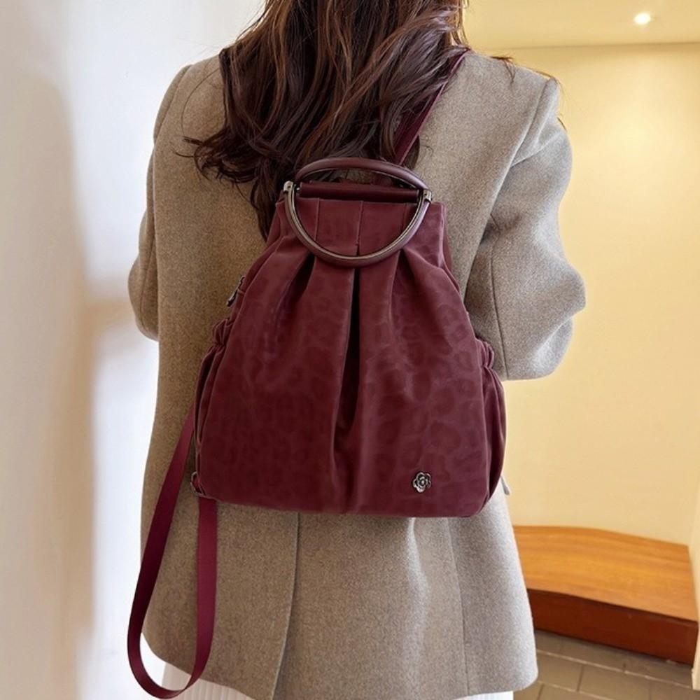 Multi-pocket School Shoulder Bag Casual Style Three-way Backpack Fashion Travel Bag  Picnic