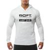 Do The Work Muscleguys Бодибилдинг с капюшоном для фитнеса Slim Fit Графический дизайн Осенняя брендовая дышащая повседневная футболка для тренировок