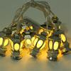 10Led Moon Star Castle Led Light String Eid Mubarak Ramadan Decoration for Home Hajj Ramadan Kareem Eid Al Adha Eid Lantern Gift