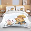 3D Bubu Dudu Cartoon Cute Bear Kawaii Christmas Gift Microfiber Or Polyester Printed Bed Set Duvet Cover Bedding Set Queen Size