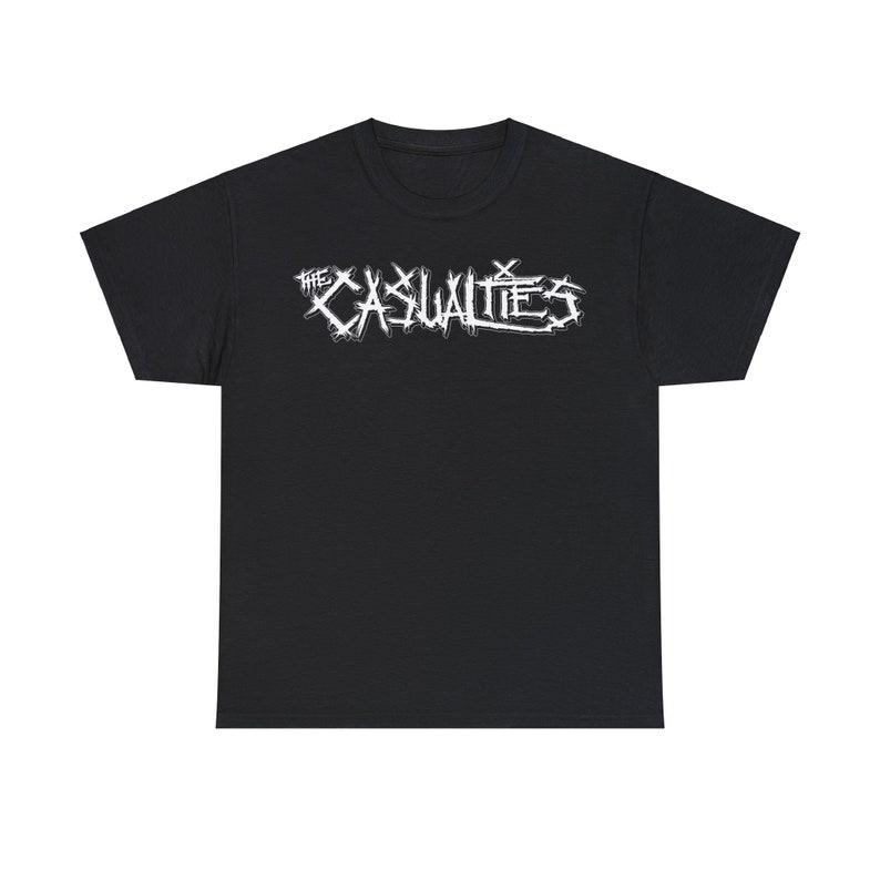 230 г/м² 100% хлопок Футболка The Casualties The Exploited Gbh The Unseen Subhumans The Adicts Us Bombs Total Chaos Футболка унисекс из плотного хлопка