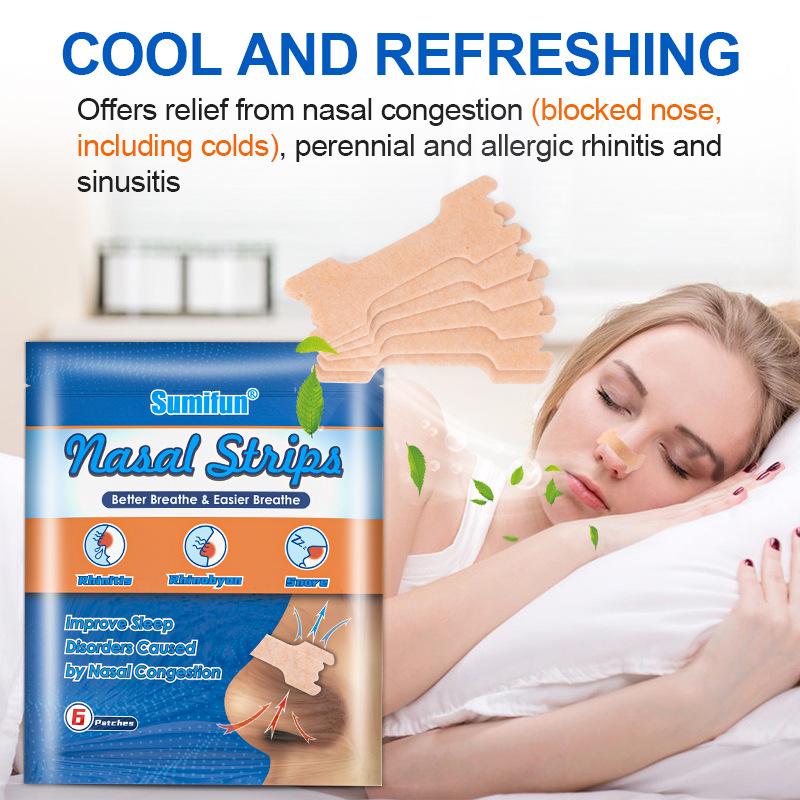 Sumifun 6/12/30 Pcs Anti-snoring Strips Easier To Breathe Help Breathing Reduce Snoring Nasal Strips Better Sleep Breathe Health Care