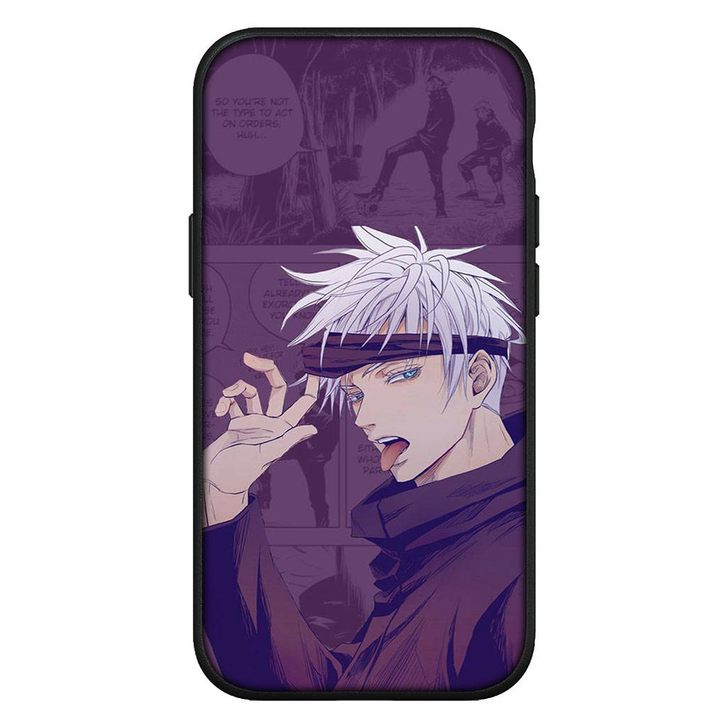 Чехол для iPhone 16 15 Xiaomi Redmi Note 14 13 12 11 Pro Max X 8 16e Samsung Galaxy S25 S24 S23 Moto OPPO Huawei Jujutsu Kaisen Gojo Satoru Чехол для телефона
