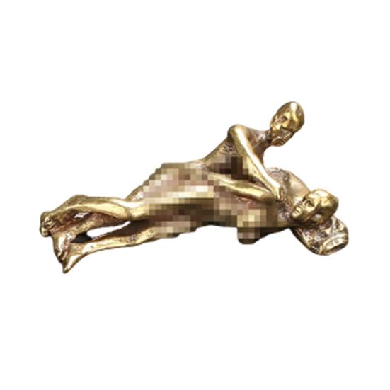 Мини Сексуальная Статуэтка Мода Статус Латунь Вечеринка Дома Старинные Взрослые Ремесло Украшения Живой Домашний Стол Орнамент