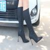 Элегантные высокие каблуки женские длинные сапоги новинка в шикарной распродаже обуви 2024 года тренд Y2k удобные сапоги женские туфли выше колена