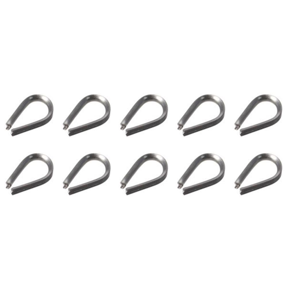 10pcs 1.5-12mm Rope Thimble Rigging 304 Stainless Steel Thimbles Ring Clamp Rope Connecting Head