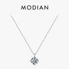 925 Sterling Silver Classic Round 1CT High Quality Zirconia Pendant Necklaces For Women Wedding Luxury Fine Jewelry Gift