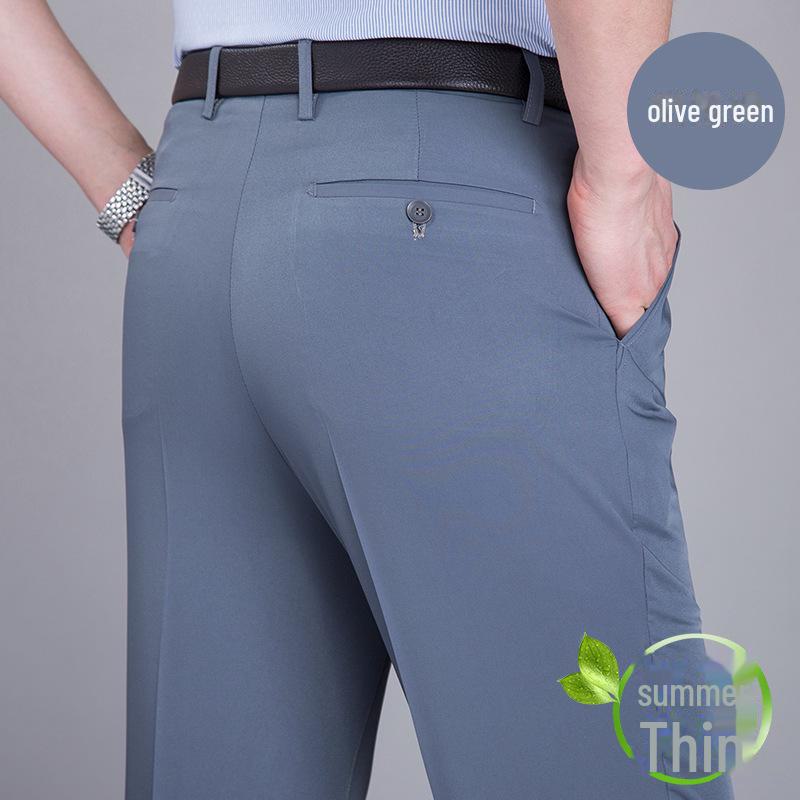 Мужские летние шелковые брюки Mulberry с высокой талией, свободные белые брюки