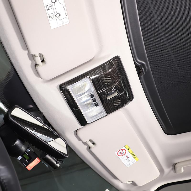 Для Land Rover Discovery 4 2010-2016 ABS черный под дерево автомобильная передняя лампа для чтения крышка отделка наклейка автомобиль