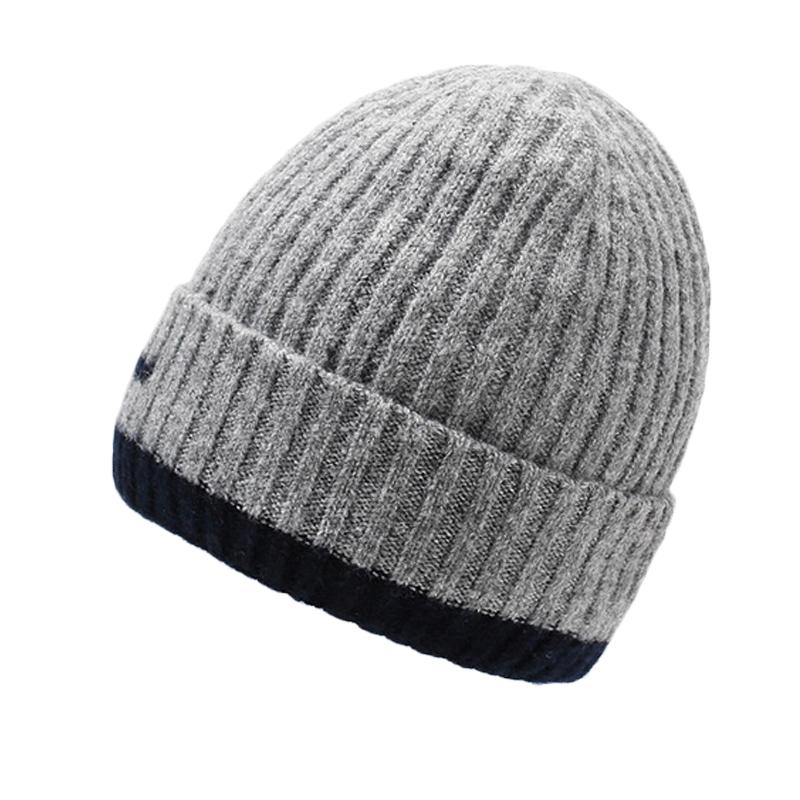 Зимняя теплая шерстяная шапка с защитой шеи, набор из двух предметов, мужская, для занятий спортом на открытом воздухе, ветрозащитная плюшевая шапка, толстая вязаная шапка