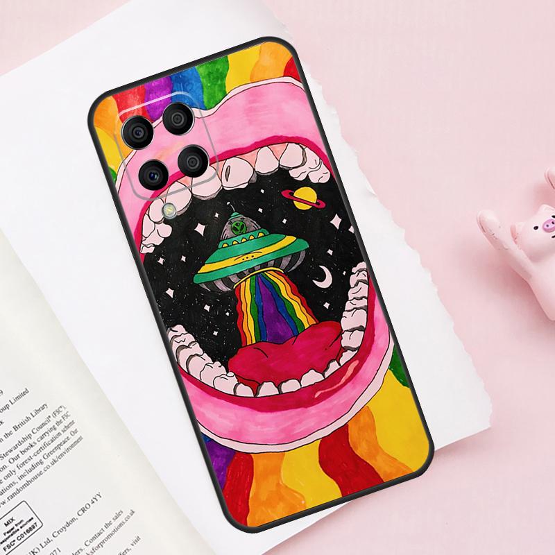 Эстетика Мультяшный Инопланетянин Космос Для Samsung Galaxy M54 M34 M14 M53 M33 M13 M12 M32 M52 M20 M15 M55 M21 M51 M31s M30s Чехол