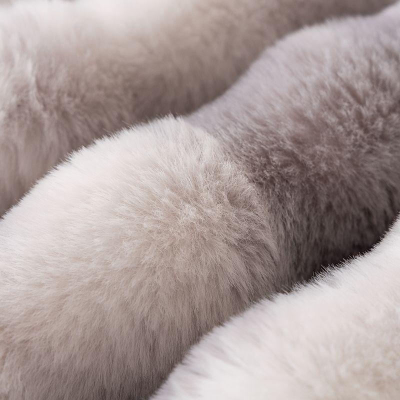 Градиентный цветной плюшевый чехол для дивана с изображением кролика, противоскользящая подушка для дивана, зимний толстый универсальный чехол для дивана, ткань, чехлы для диванов, коврик