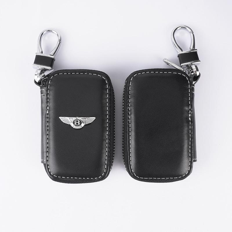 High-end Multi Function Leather Key Wallet Key Case Car Accessories For New Bentley Flying Spur Continental GT BentaygaMulsanne CL4