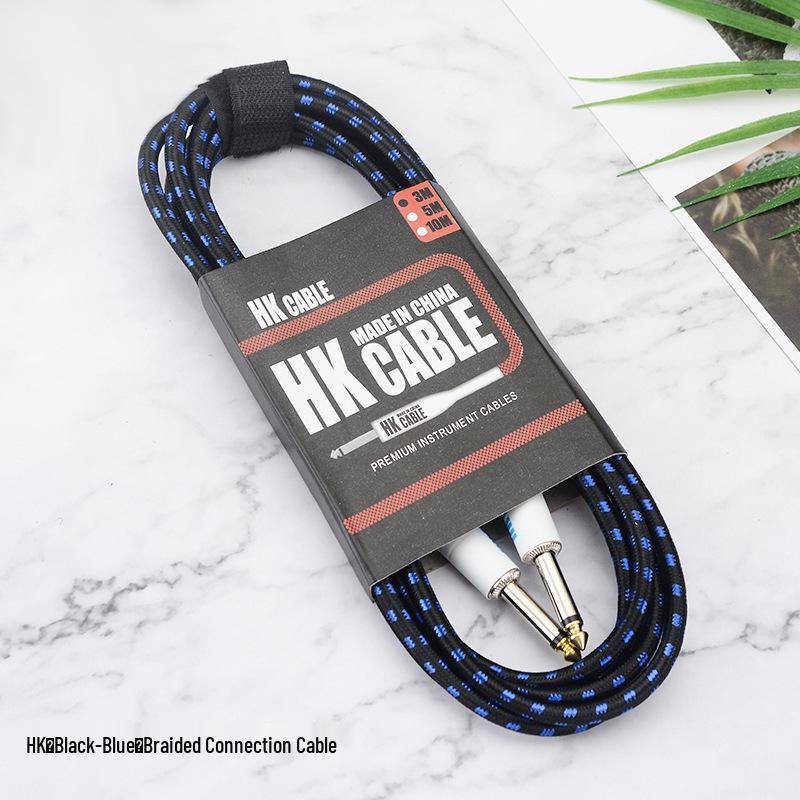 Нейлоновый плетеный соединительный кабель для педалей эффектов с шумоподавлением для электро- и акустических гитар