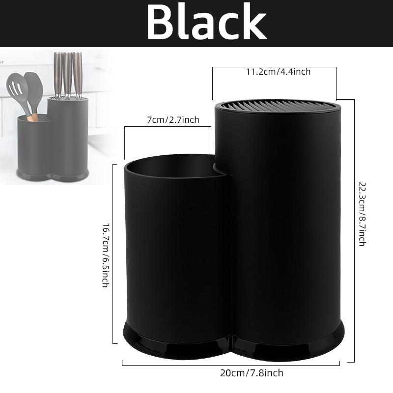 Подставка для ножей, многофункциональная подставка для кухонных принадлежностей, подставка для ножей, полипропиленовая подставка для столовых приборов, контейнер для хранения ложек и вилок, кухонный органайзер, стойка