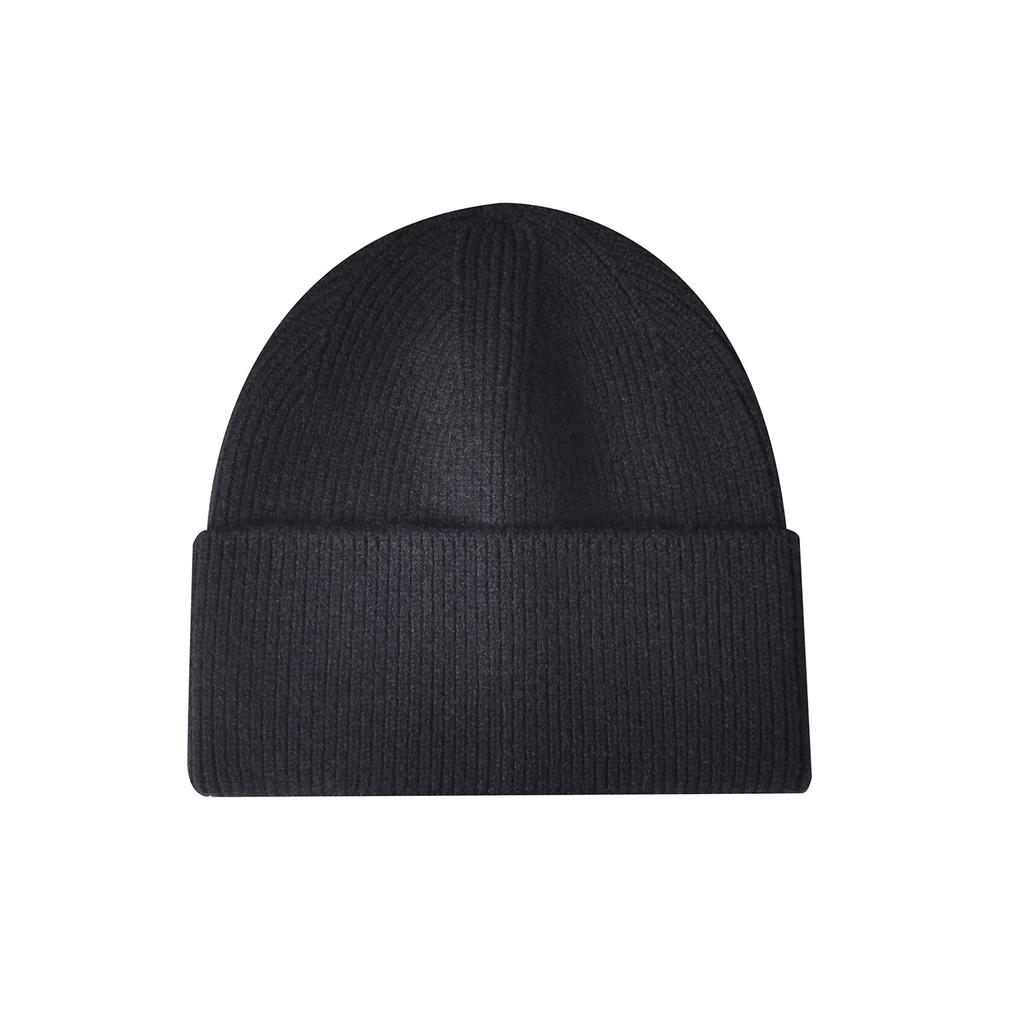 Women's Knitted Beanie with Turned-Up Brim New Style Loose-Fit Oversized Circumference Men's Hat Autumn/Winter Warm Hat
