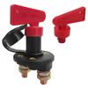 Morisho Kill Switch 2 Pole 24V Car Universal Cut-off Terminal Disconnect Switch Isolator Spare Knob 4 Holes M10
