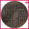Памятные монеты CW Морзе Commemorative Coins Монета для тренировки CW Монета для тренировки азбуки Морзе Для начинающих радиолюбителей