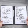 A5 Reusable Whiteboard Notebook Leather Memo Free Whiteboard Pen Erasing Cloth Weekly Planner Portable Stylish Office Notebooks