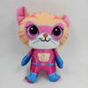 Super Kitties Team Anime Plush Toys Crystal Super Soft Plush Toy Doll Blue Kitten Green Kitten Yellow Kitten Doll Kids Toys