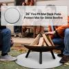 Outdoor Fireproof Mat Heat-Resistant Flame Retardant Anti-slip Deck Patio Lawn Camping Stove BBQ Grill Firepit Aluminum Foil Rug Fireplace Hearth Pad