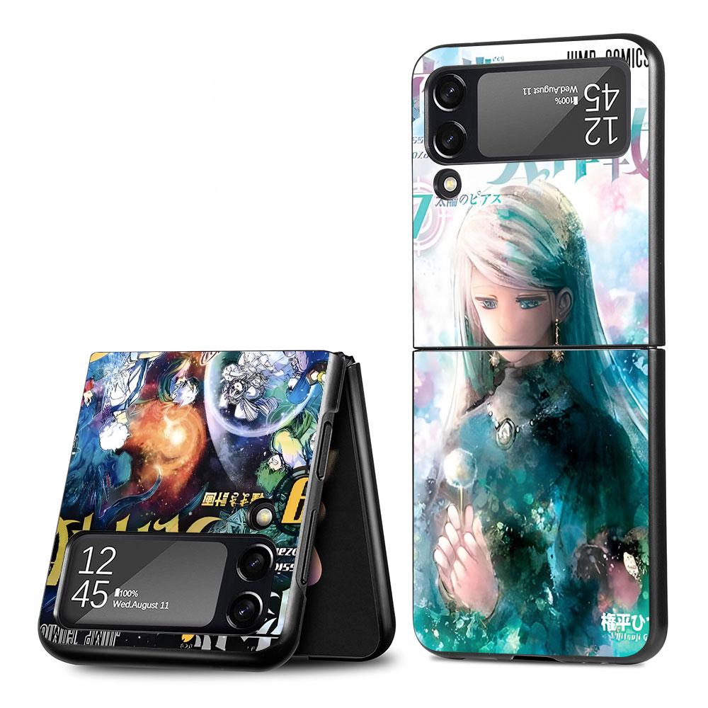 Чехол Yozakura Family Mission для Samsung Galaxy Z Flip4 Flip3 5G, жесткий ПК-чехол для мобильного телефона Z Flip 4 3, черный, чехол Zflip4 Zflip3