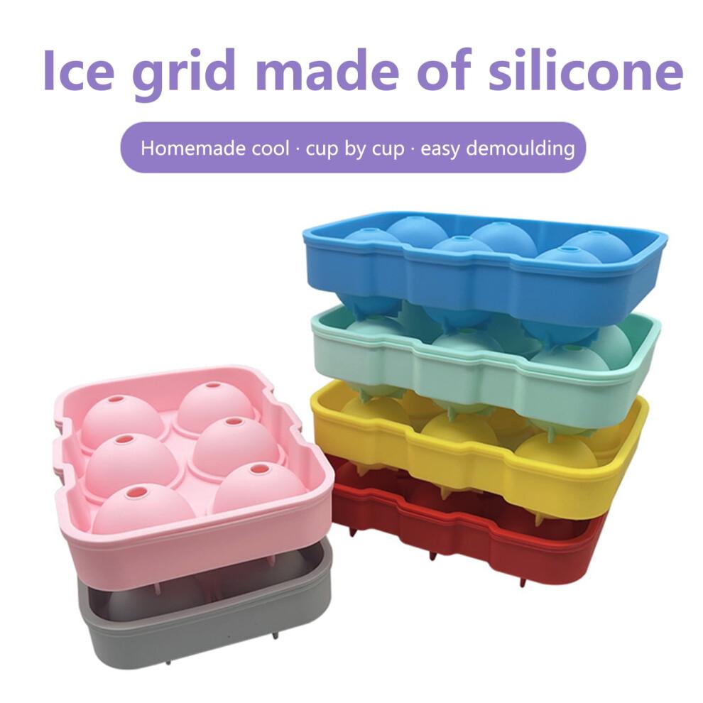 Ice Cube Mold Silicone Non-Stick 6-Grid Food Grade