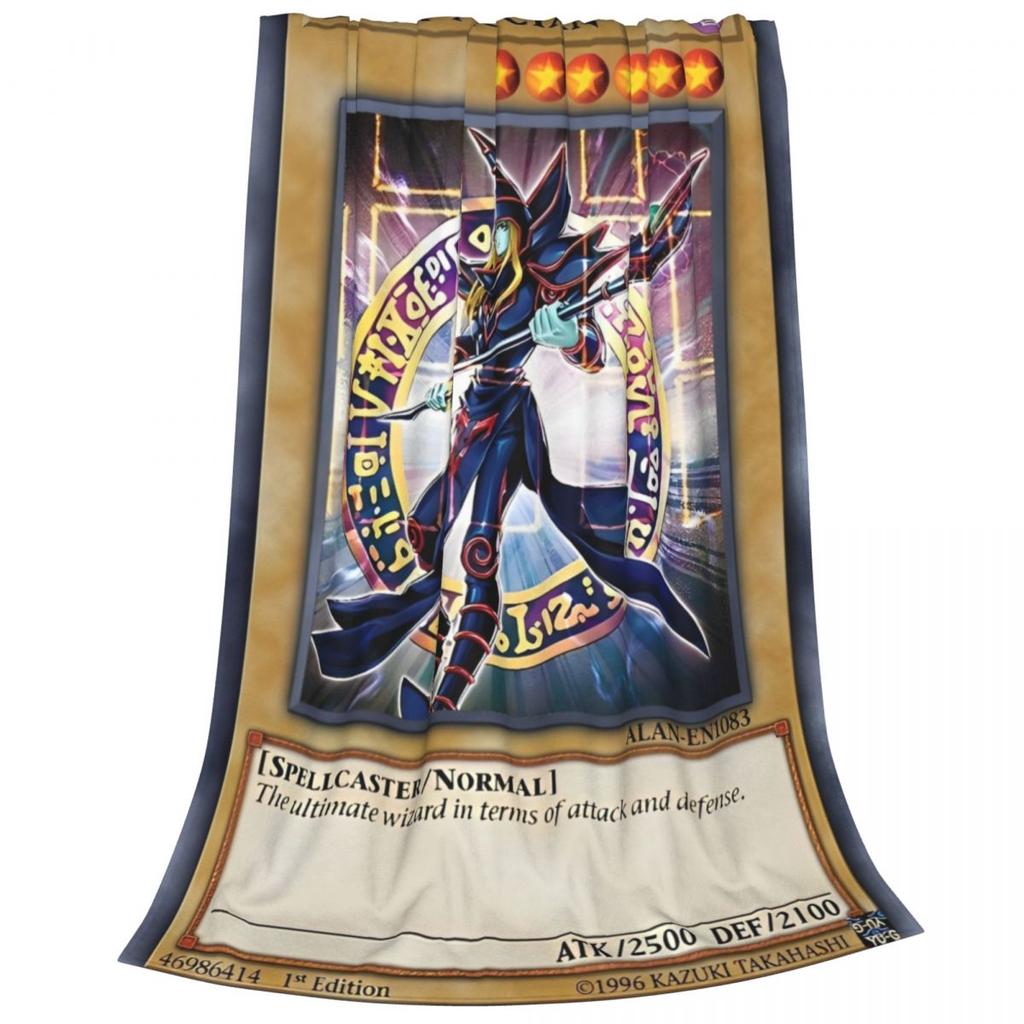 Yu Gi Oh Card Blanket Cover Plush Throw Blankets Summer Air Conditioning Portable Ultra-Soft Warm Bedsprea