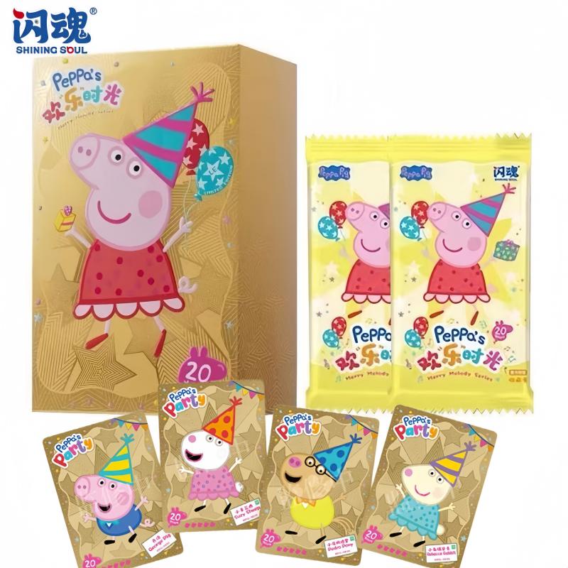 Shining Soul Peppa Pig Happy Hour Collection Card Limited Edition Gift Box Cartoon Anime Page George Periphery Cute Cards