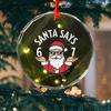 Санта говорит шесть семь рождественское украшение смешной 67 мем подвесное украшение рождественский прикол подарок для друзей семьи