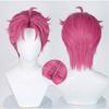 Men Abby Saja Costume Wig Demon Hunters Boys Cosplay Props Halloween Party Outfit Accessoriesomen Hot Pink - Abby