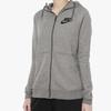 Nike Спортивная повседневная вязаная куртка с капюшоном Женские куртки Серый 938055-091