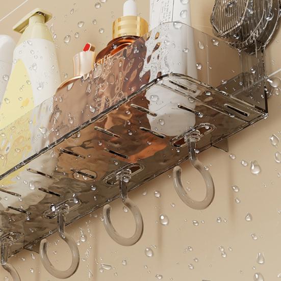 Душевая кабина Полка для хранения присосок Большая вместимость Прочная несущая способность Простота установки Регулируемый нижний слив Прозрачная угловая полка