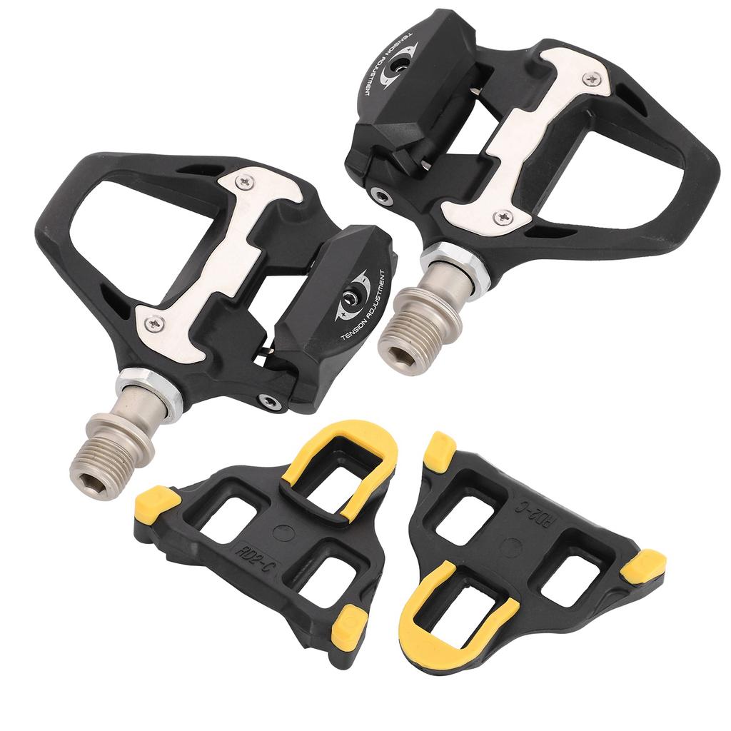 SPD‑SL Cycling Road Bike Self‑Locking Pedals with Cleats Bicycle Pedals Repair Replacement