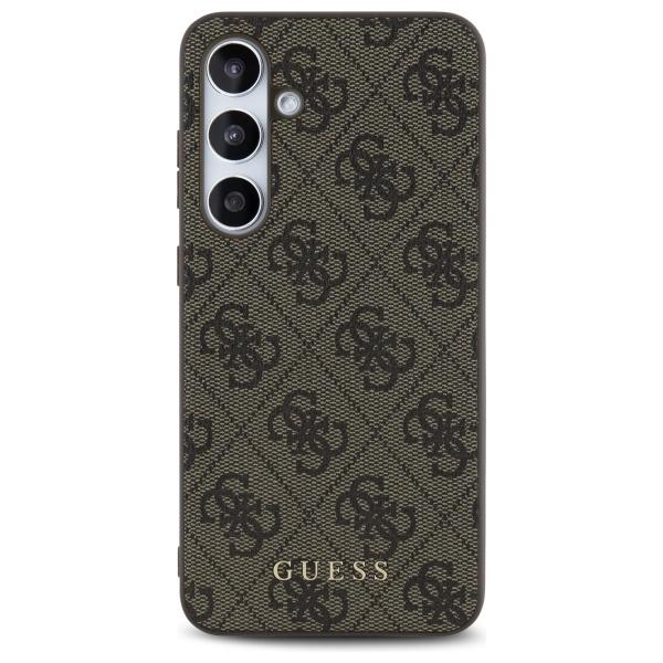 Guess Guhcs24Feg4Gfbr S24 Fe S721        Brązowy/Brown Hardcase 4G Metal Gold Logo