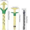 Раздвижная линейка 5-в-1, измерительный инструмент, многофункциональная пластиковая чертежная линейка, линейка для пэчворка для домашнего шитья, швейный аксессуар