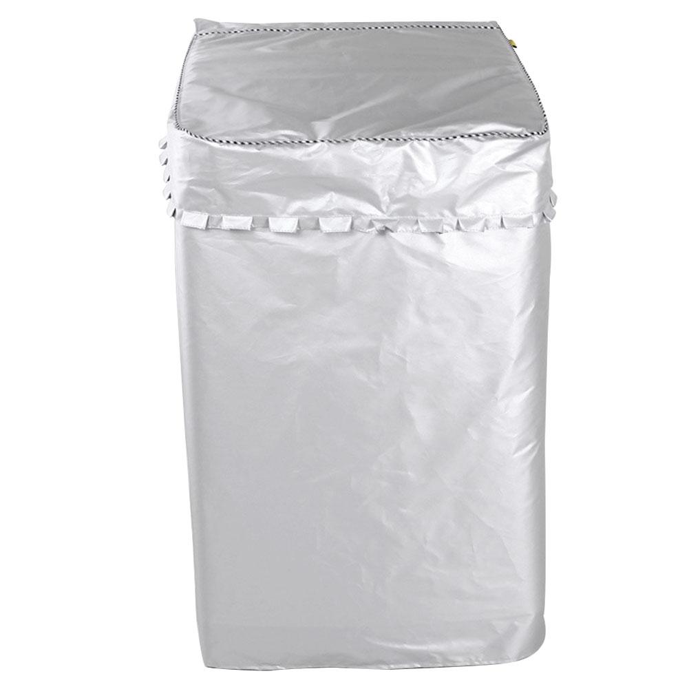 Бытовой универсальный водонепроницаемый солнцезащитный чехол для стиральной машины пылезащитный аксессуар(Серебряный