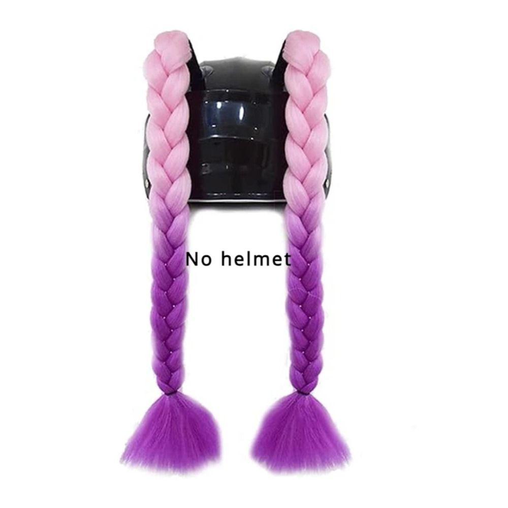 С присоской для мотоциклетного шлема косы Colorul Twist Dual Pigtail для мотоциклетных шлемов