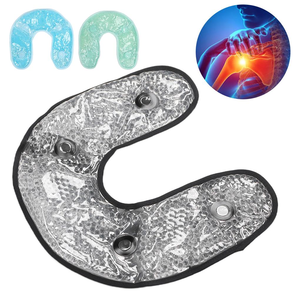 U-образные гелевые шарики, охлаждающая терапия, обертывание для шеи, травма шеи, многоразовый облегченный холодный компресс