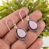 Adorable Rose Chalcedony Gemstone Jewelry, 925 Sterling Silver Earrings Jewelry, Handmade Gorgeous Earrings Gift For Women
