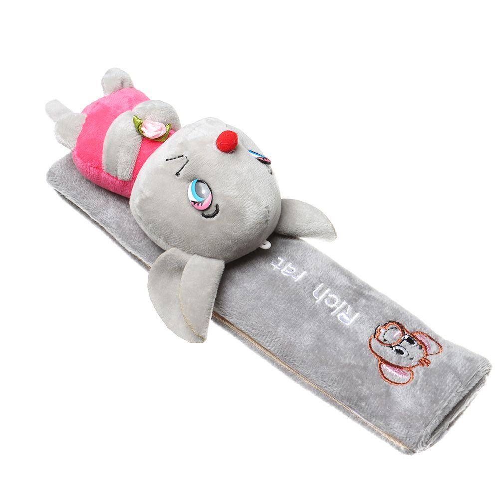 Lovely Three-Dimensional Flannel Safety Belt Protector Shoulder Guard Cartoon Shoulder Strap Car