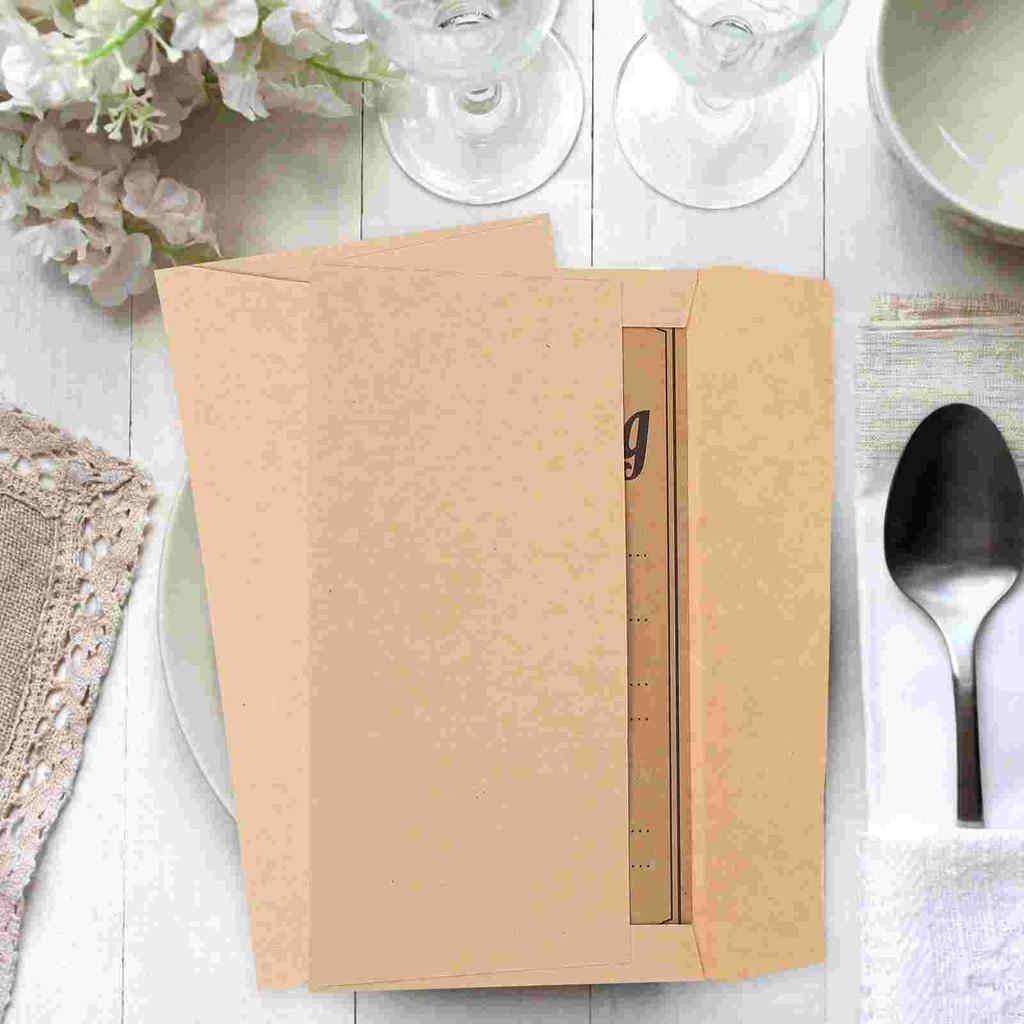 50 шт. Свадебные подарочные открытки из крафт-бумаги, поздравительные приглашения, изысканные приглашения
