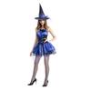 Halloween Adult Sexy Skirt Purple Witch Cosplay Stage Show Costume Real Shot