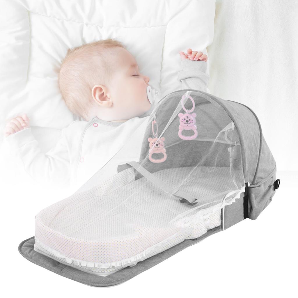 Fold Travel Crib Mosquito Curtain Waterproof Detachable Multifunctional Portable Travel Baby Bed