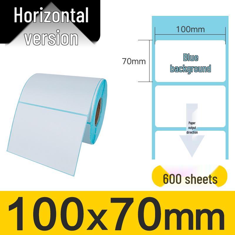 100x100x150mm Three-Proof Self-Adhesive Thermal Label Paper for Barcode Printing