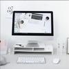 Computer Height Booster Storage Rack Office Desk Surface Panel Elevated Rack Desktop Monitor Stand with Drawer Storage Base